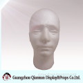 China boutique shop wholesale styrofoam male mannequin head